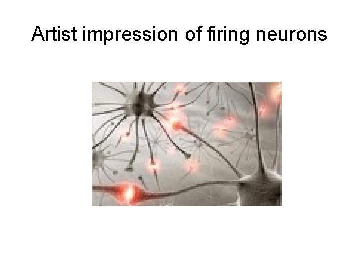 Artist impression of firing neurons 