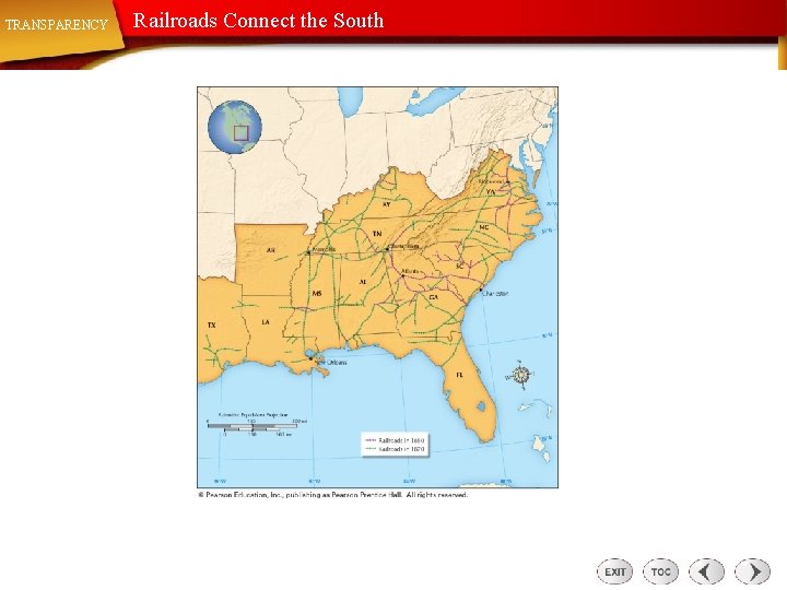 TRANSPARENCY Railroads Connect the South 