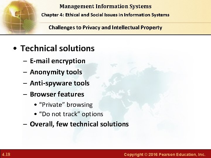 Management Information Systems Chapter 4: Ethical and Social Issues in Information Systems Challenges to