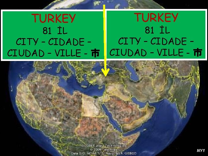 TURKEY 81 İL CITY – CIDADE – CIUDAD – VILLE - 市 NY 1