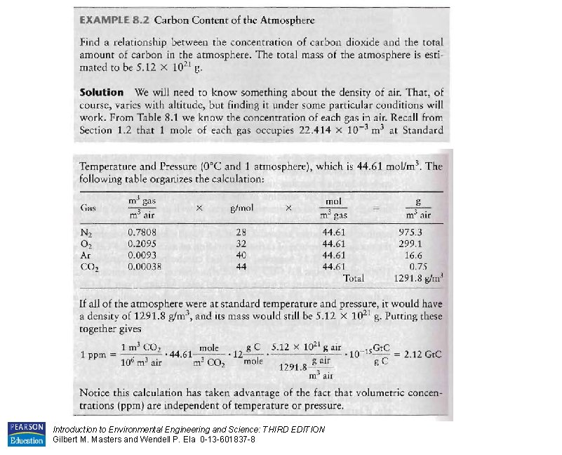 Introduction to Environmental Engineering and Science: THIRD EDITION Gilbert M. Masters and Wendell P.