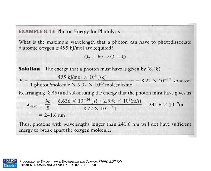 Introduction to Environmental Engineering and Science: THIRD EDITION Gilbert M. Masters and Wendell P.