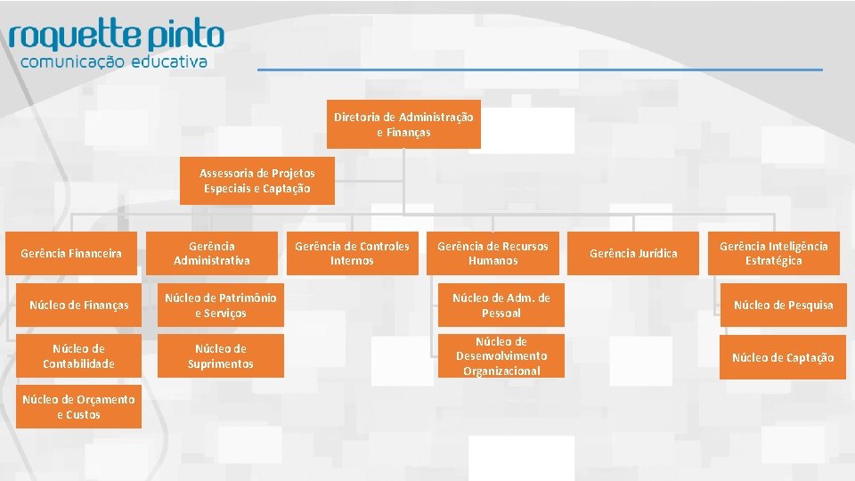 Diretoria de Administração e Finanças Assessoria de Projetos Especiais e Captação Gerência Financeira Gerência