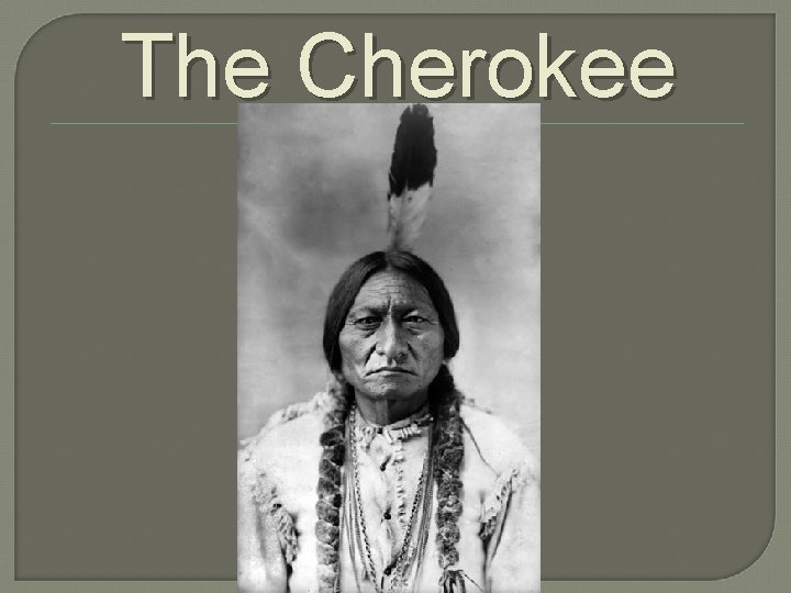 The Cherokee 