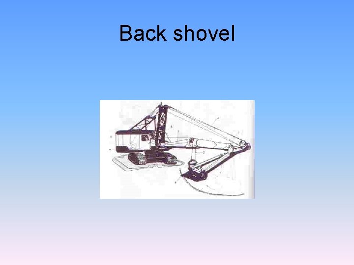 Back shovel 