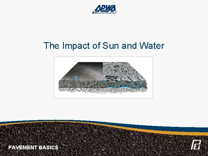 The Impact of Sun and Water PAVEMENT BASICS 