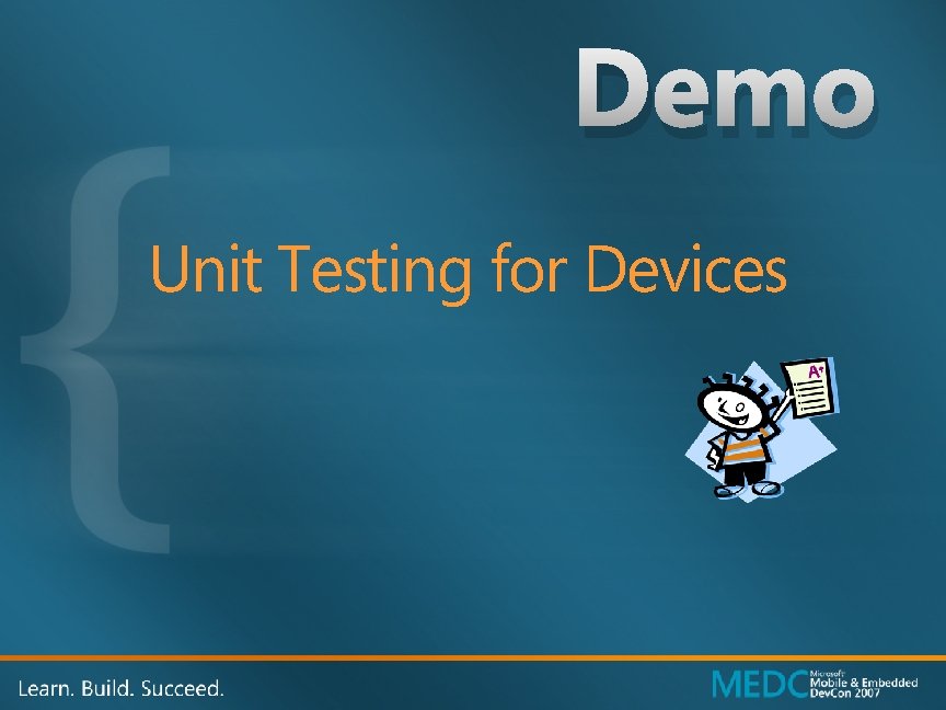 Demo Unit Testing for Devices 