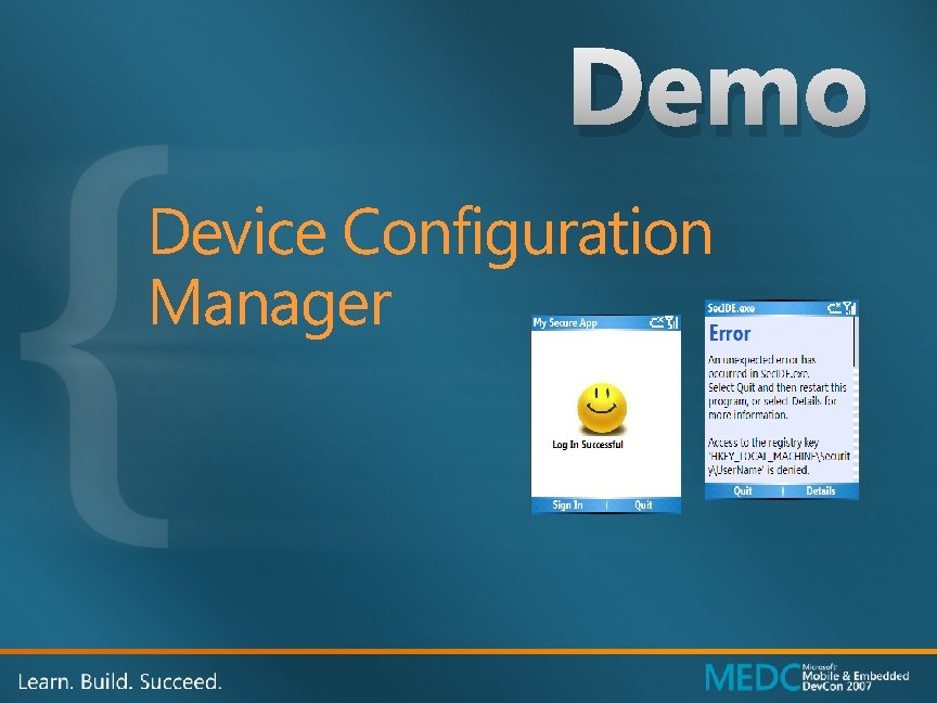 Demo Device Configuration Manager 