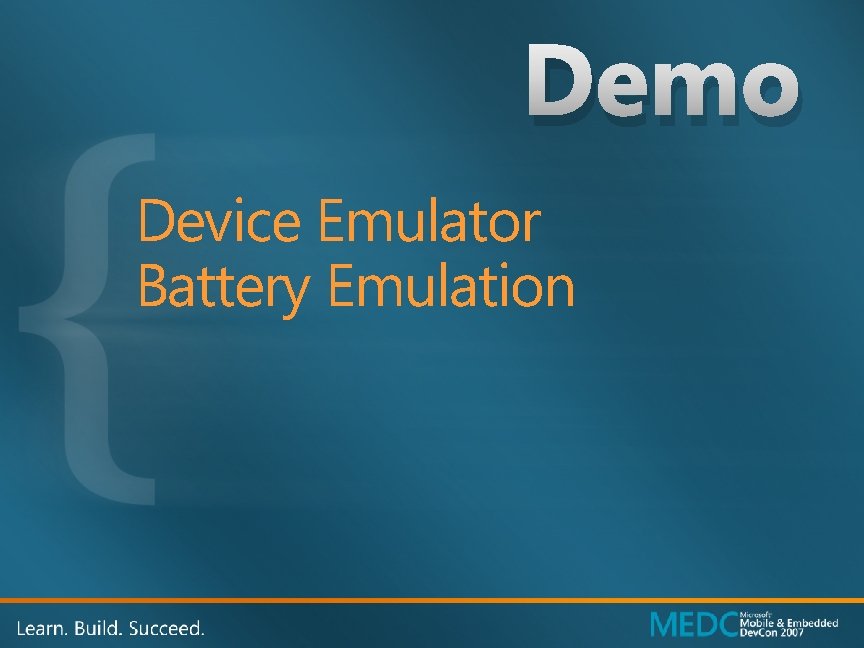 Demo Device Emulator Battery Emulation 