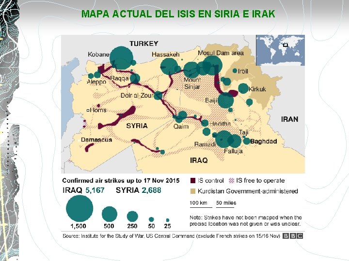 MAPA ACTUAL DEL ISIS EN SIRIA E IRAK 