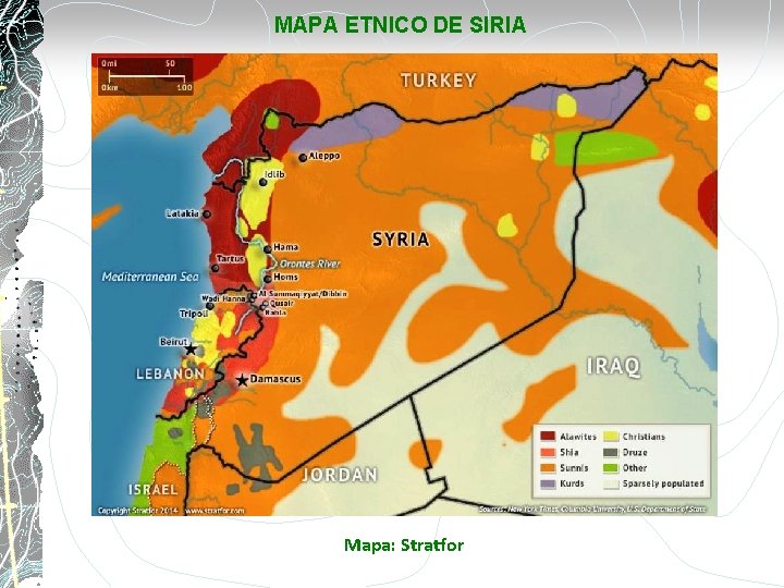 MAPA ETNICO DE SIRIA Mapa: Stratfor 