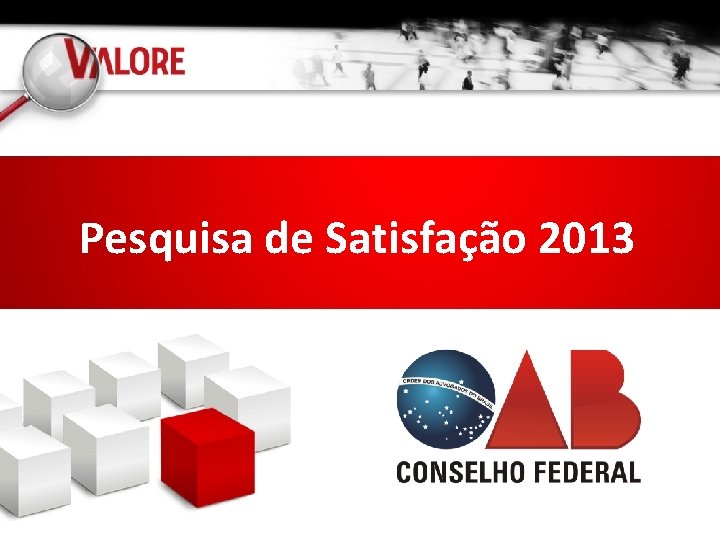 Pesquisa de Satisfação 2013 