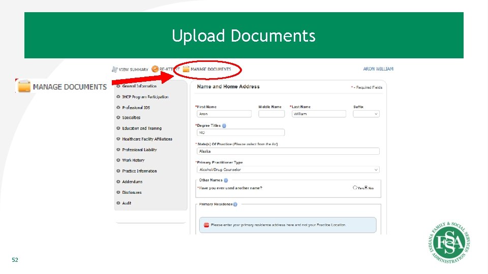 Upload Documents 52 