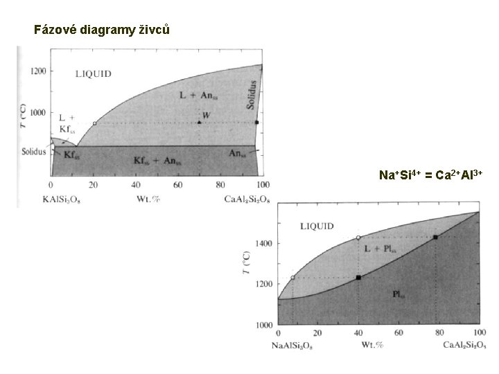 Fázové diagramy živců Na+Si 4+ = Ca 2+Al 3+ Josef Zeman 18 