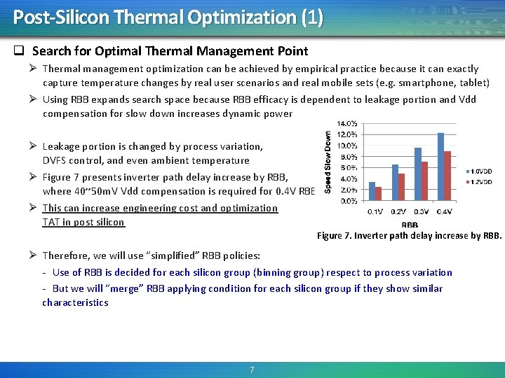 Post-Silicon Thermal Optimization (1) q Search for Optimal Thermal Management Point Ø Thermal management