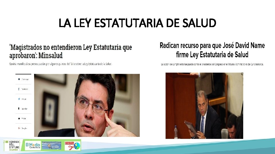 LA LEY ESTATUTARIA DE SALUD 