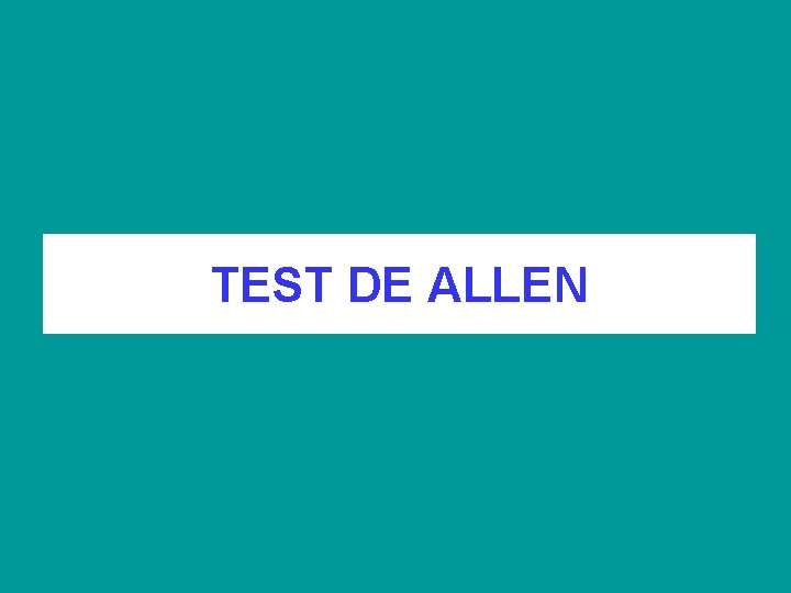 TEST DE ALLEN 