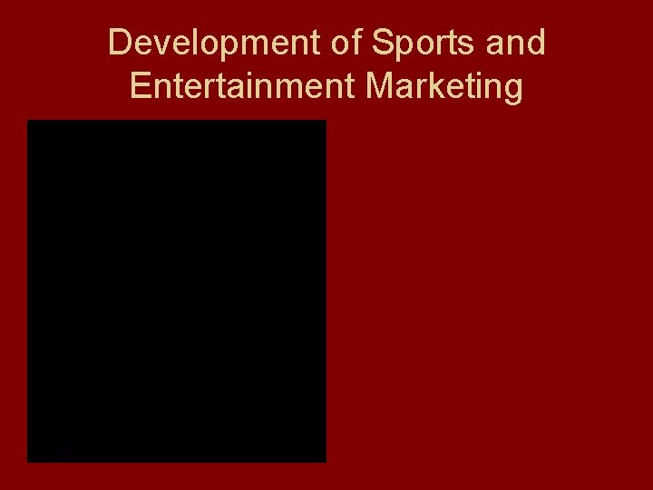 Development of Sports and Entertainment Marketing 
