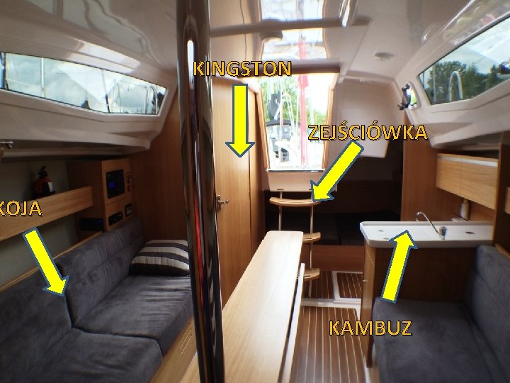 KINGSTON ZEJŚCIÓWKA KOJA KAMBUZ Śniadanie na jachcie 