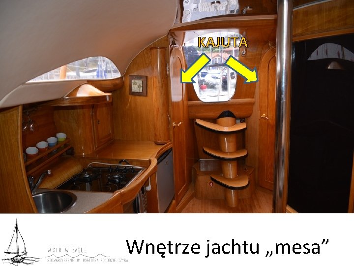 KAJUTA Wnętrze jachtu „mesa” 