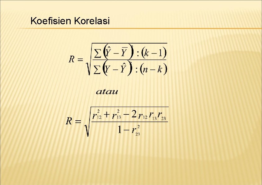 Koefisien Korelasi 