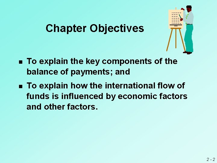 Chapter Objectives n To explain the key components of the balance of payments; and Chapter Objectives n To explain the key components of the balance of payments; and