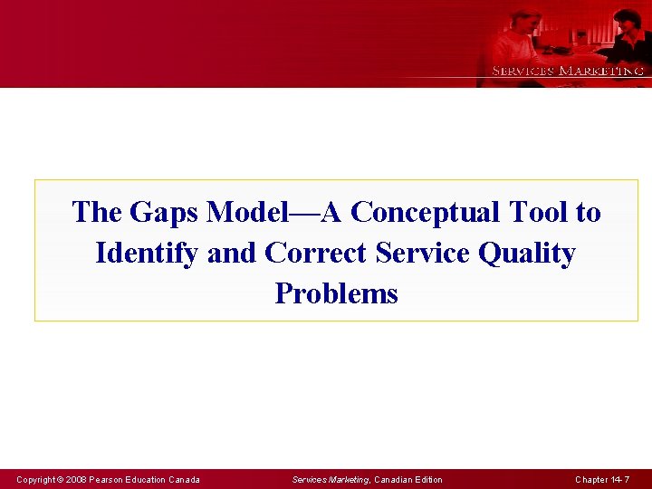 The Gaps Model—A Conceptual Tool to Identify and Correct Service Quality Problems Copyright ©