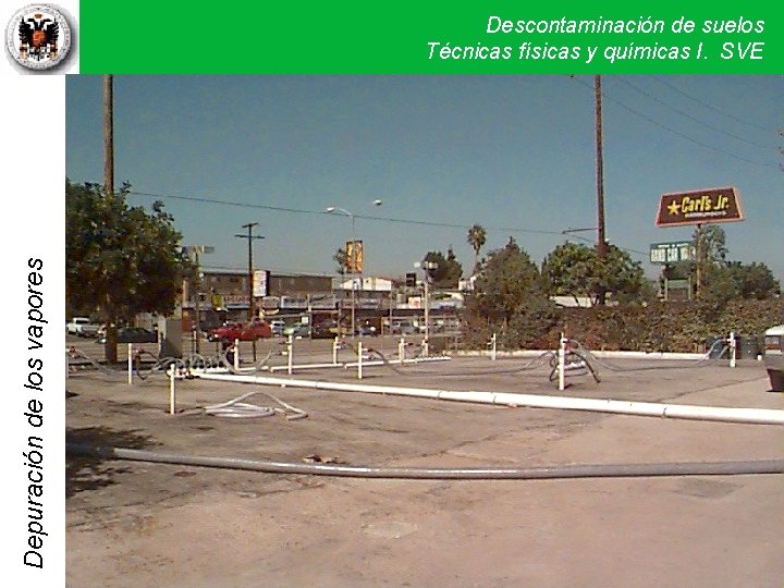 Depuración de los vapores Descontaminación de suelos Técnicas físicas y químicas I. SVE Depuración de los vapores Descontaminación de suelos Técnicas físicas y químicas I. SVE