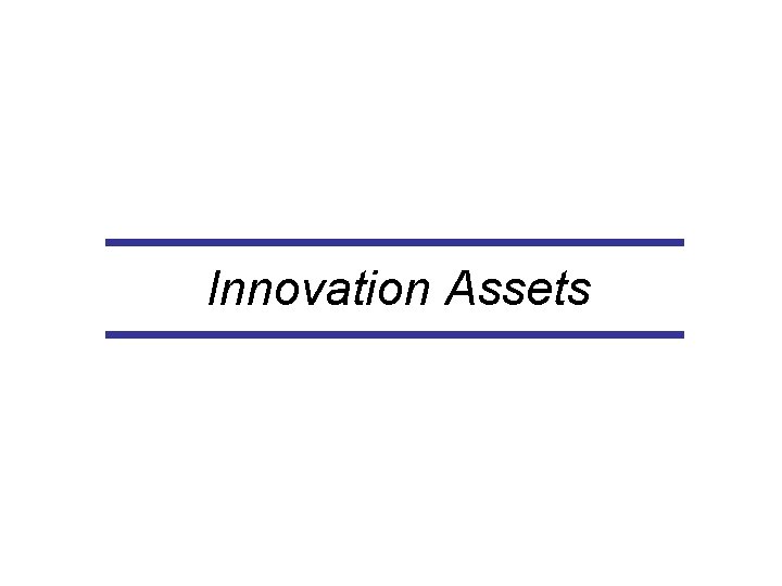 Innovation Assets 