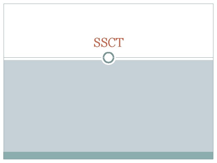 SSCT 