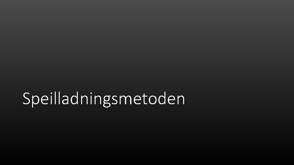 Speilladningsmetoden 