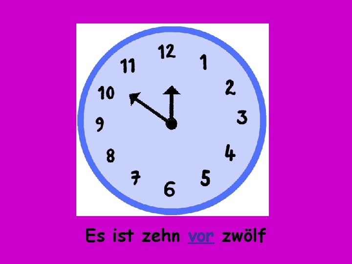 Es ist zehn vor zwölf 