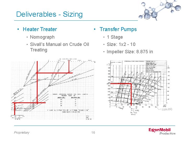 Deliverables - Sizing • Heater Treater • Transfer Pumps • Nomograph • 1 Stage