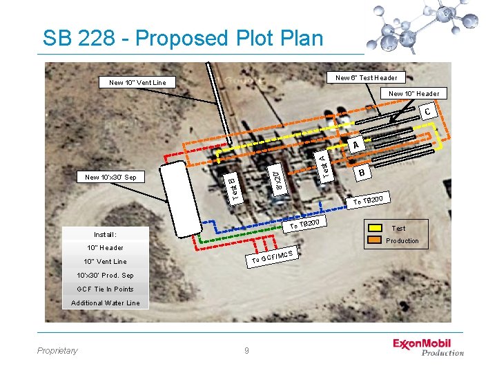 SB 228 - Proposed Plot Plan New 6” Test Header New 10” Vent Line