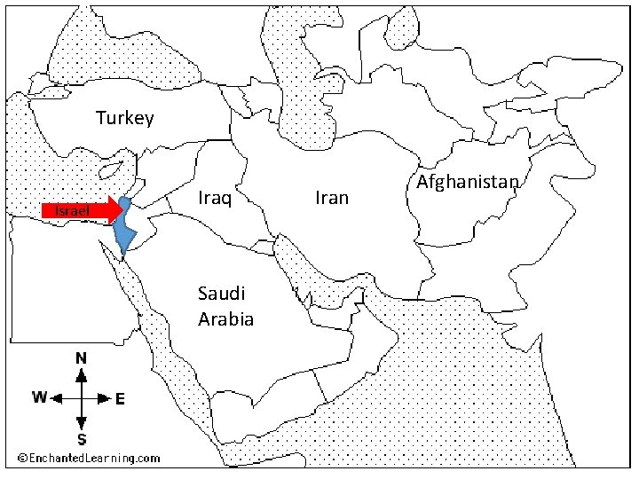 Turkey Israel Iraq Saudi Arabia Iran Afghanistan 