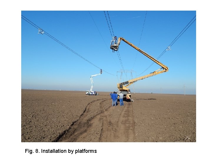 Fig. 8. Installation by platforms 