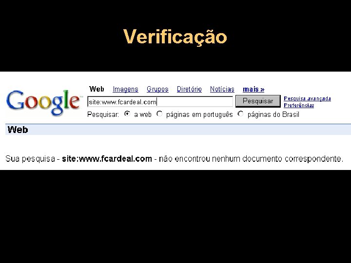 Verificação 