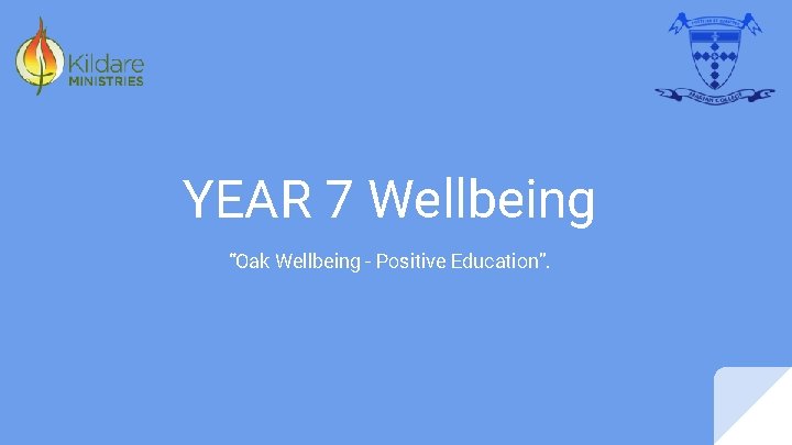 YEAR 7 Wellbeing “Oak Wellbeing - Positive Education”. 