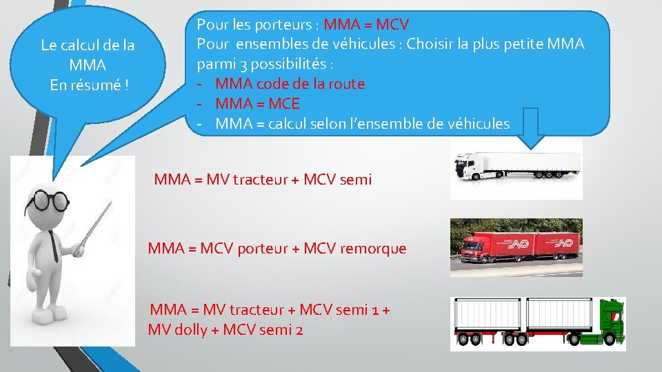 Le calcul de la MMA En résumé ! Pour les porteurs : MMA =