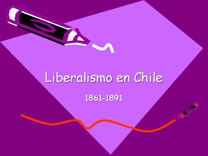 Liberalismo en Chile 1861 -1891 