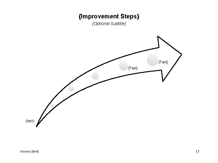 {Improvement Steps} {Optional Subtitle} [Text] {text} Source: {text} 17 