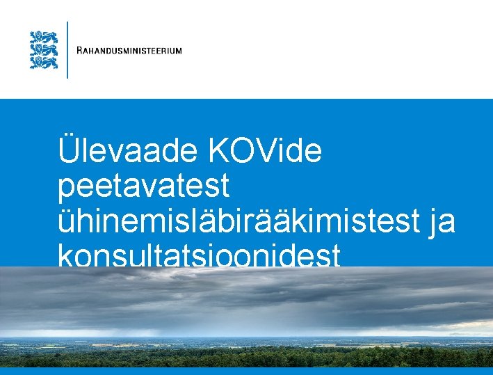 Ülevaade KOVide peetavatest ühinemisläbirääkimistest ja konsultatsioonidest 