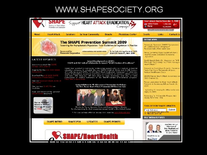 WWW. SHAPESOCIETY. ORG 