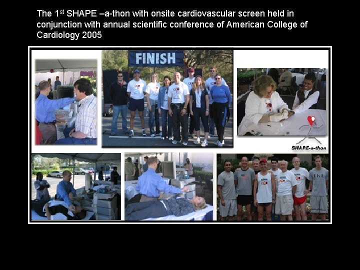 The 1 st SHAPE –a-thon with onsite cardiovascular screen held in conjunction with annual