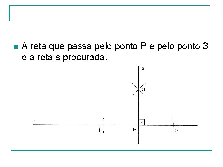 n A reta que passa pelo ponto P e pelo ponto 3 é a n A reta que passa pelo ponto P e pelo ponto 3 é a