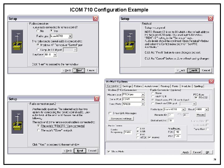 ICOM 710 Configuration Example 56 ICOM 710 Configuration Example 56