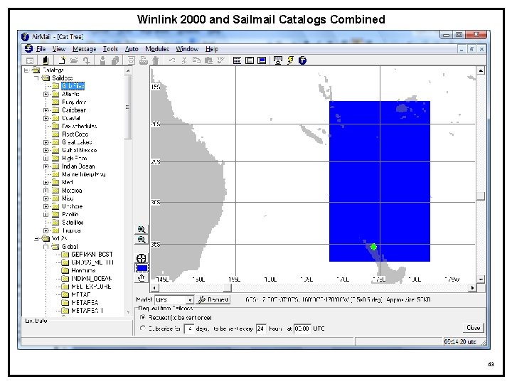 Winlink 2000 and Sailmail Catalogs Combined 63 