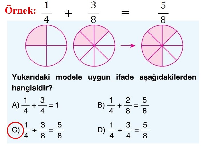 Örnek: + = 