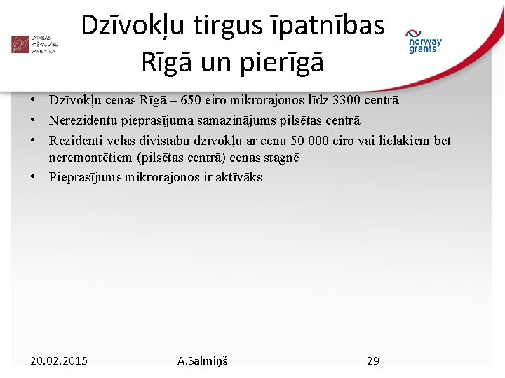 Dzīvokļu tirgus īpatnības Rīgā un pierīgā • Dzīvokļu cenas Rīgā – 650 eiro mikrorajonos