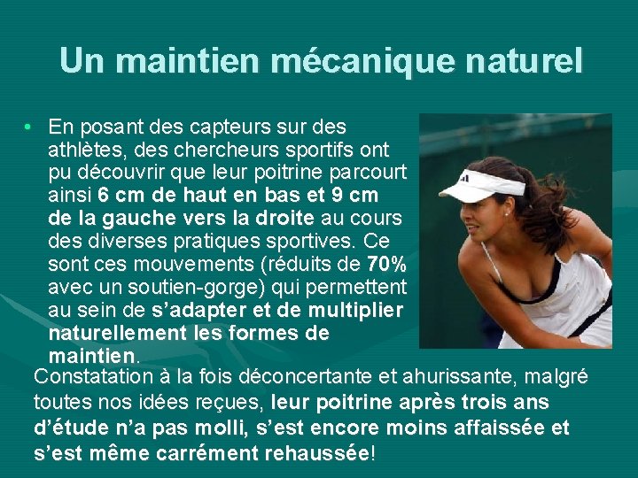 Un maintien mécanique naturel • En posant des capteurs sur des athlètes, des chercheurs